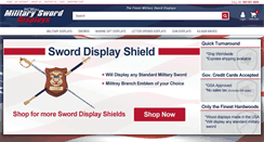 Desktop Screenshot of militarysworddisplays.com